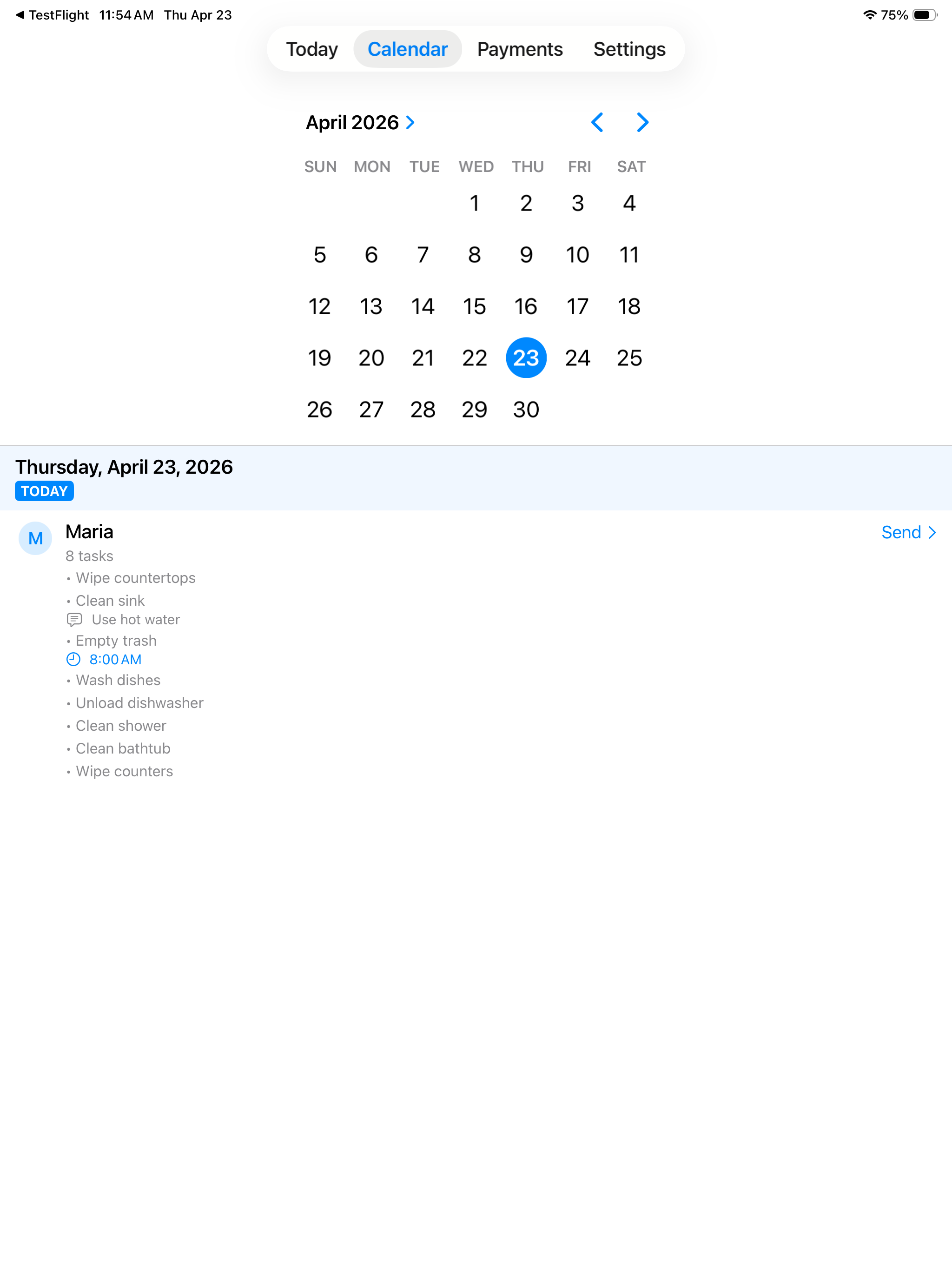 HouseKeeperList screenshot 7