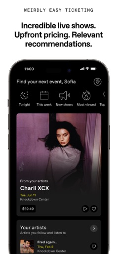 DICE: Live Shows screenshot