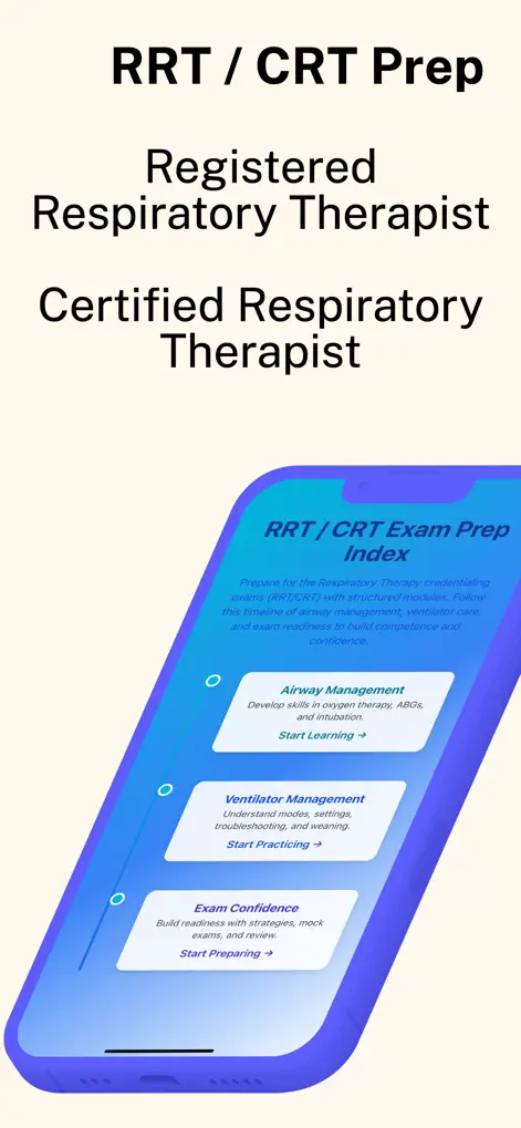 RRT/CRT: Respiratory Mastery - Medical App | MWM