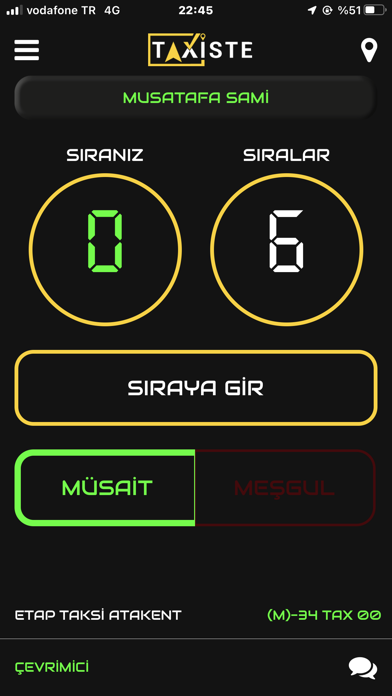 Screenshot #1 pour Taxiste Sürücü