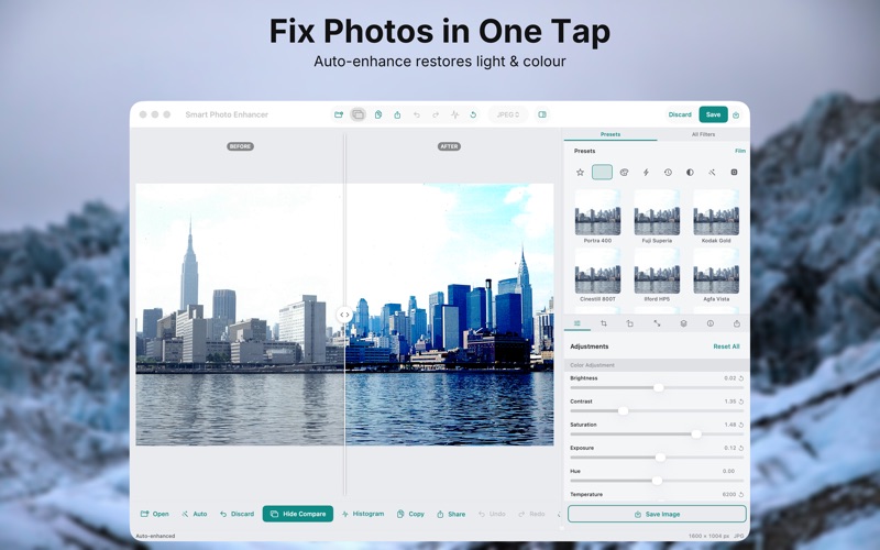 Access all color grading tools