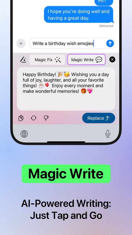 #6. AI Keyboard – AnyWrite Type AI (iOS) Tekijänä: Appnest Technologies