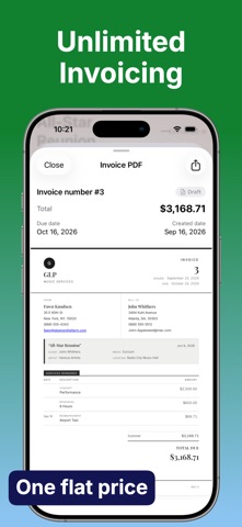 GigLedgerPro: Musician Invoice screenshot
