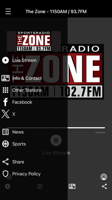 The Zone - SportsRadio 1150 Screenshot