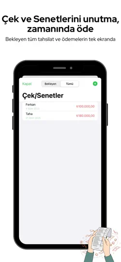 Hesaplay: Bütçe, Fatura, Çek iPhone Ekran Görüntüsü 3