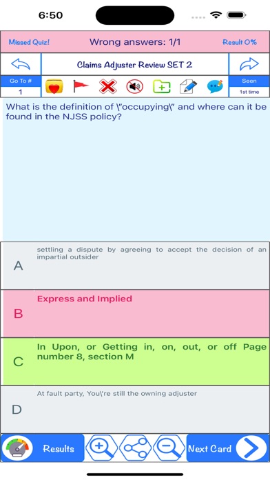 Law, Accounting & Finance Test Screenshot