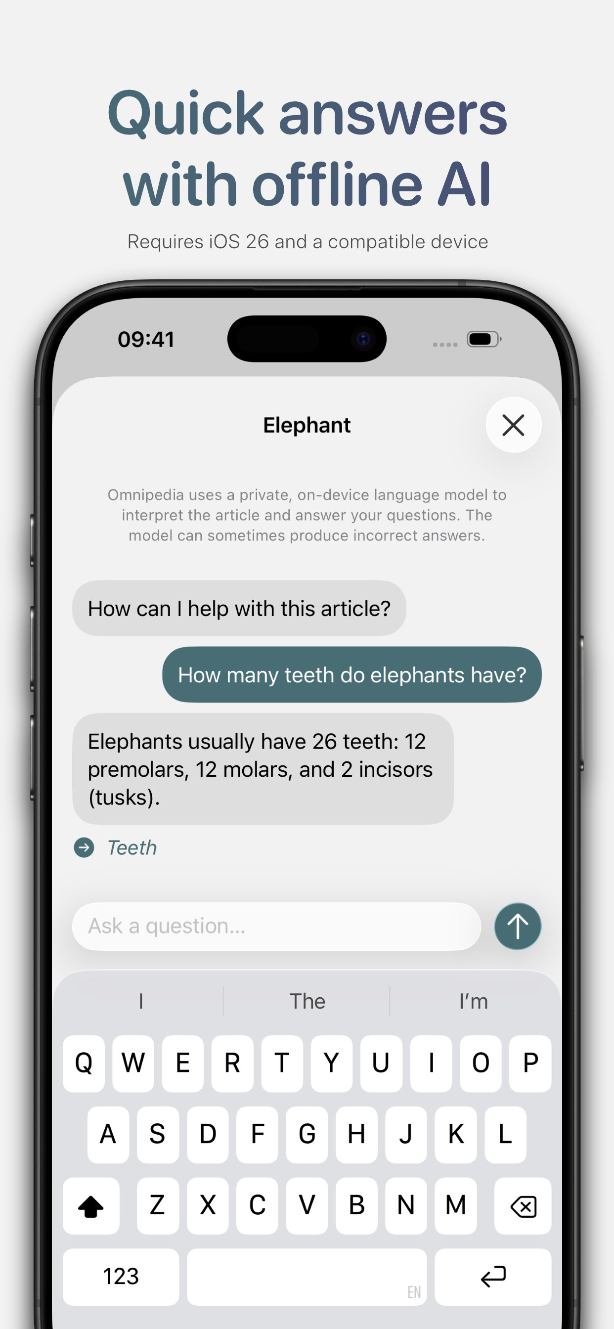 Omnipedia—Offline Encyclopedia