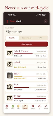 StackMindr: Peptide Tracker Screenshot 1 of 10