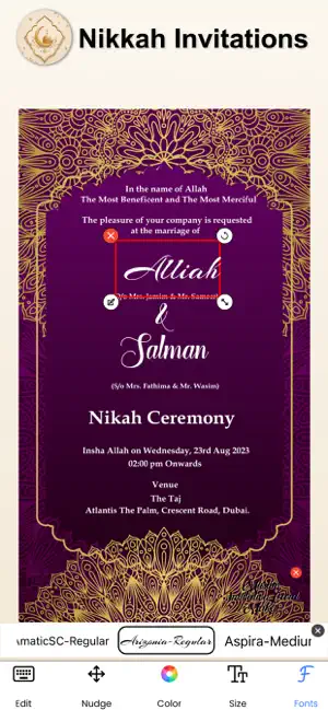 Muslim Invitation Card Maker screenshot 4