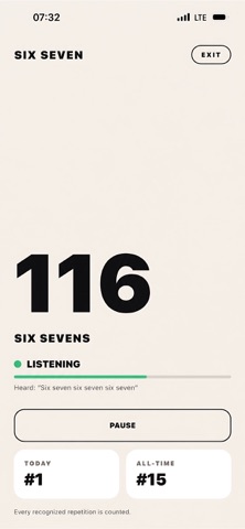 Six Seven: Voice Counter screenshot 2