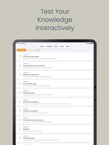 Self and Personal Development iPad screenshot