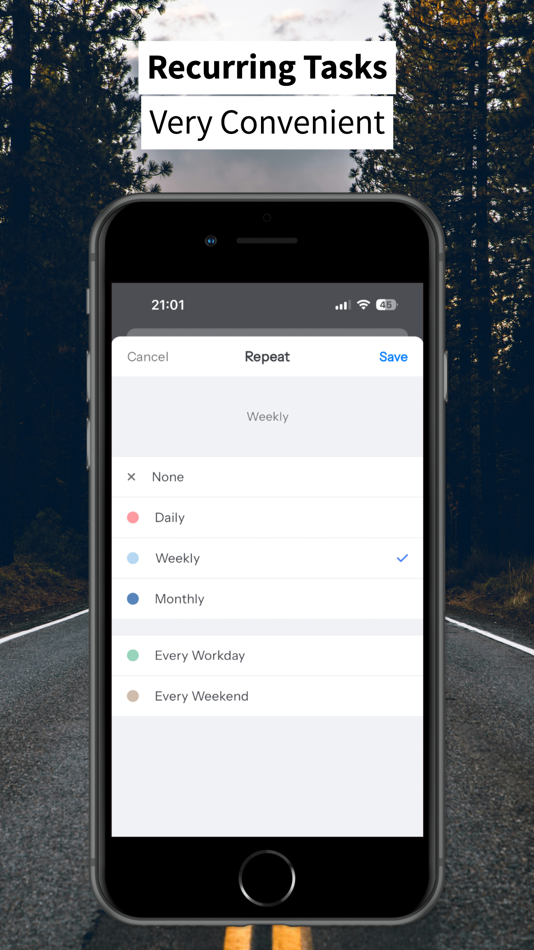 #5. TaskTiny - Easy Task Planner (iOS) Podle: Chanin Nokpej