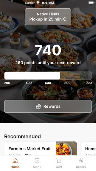 Native Fields app screenshot