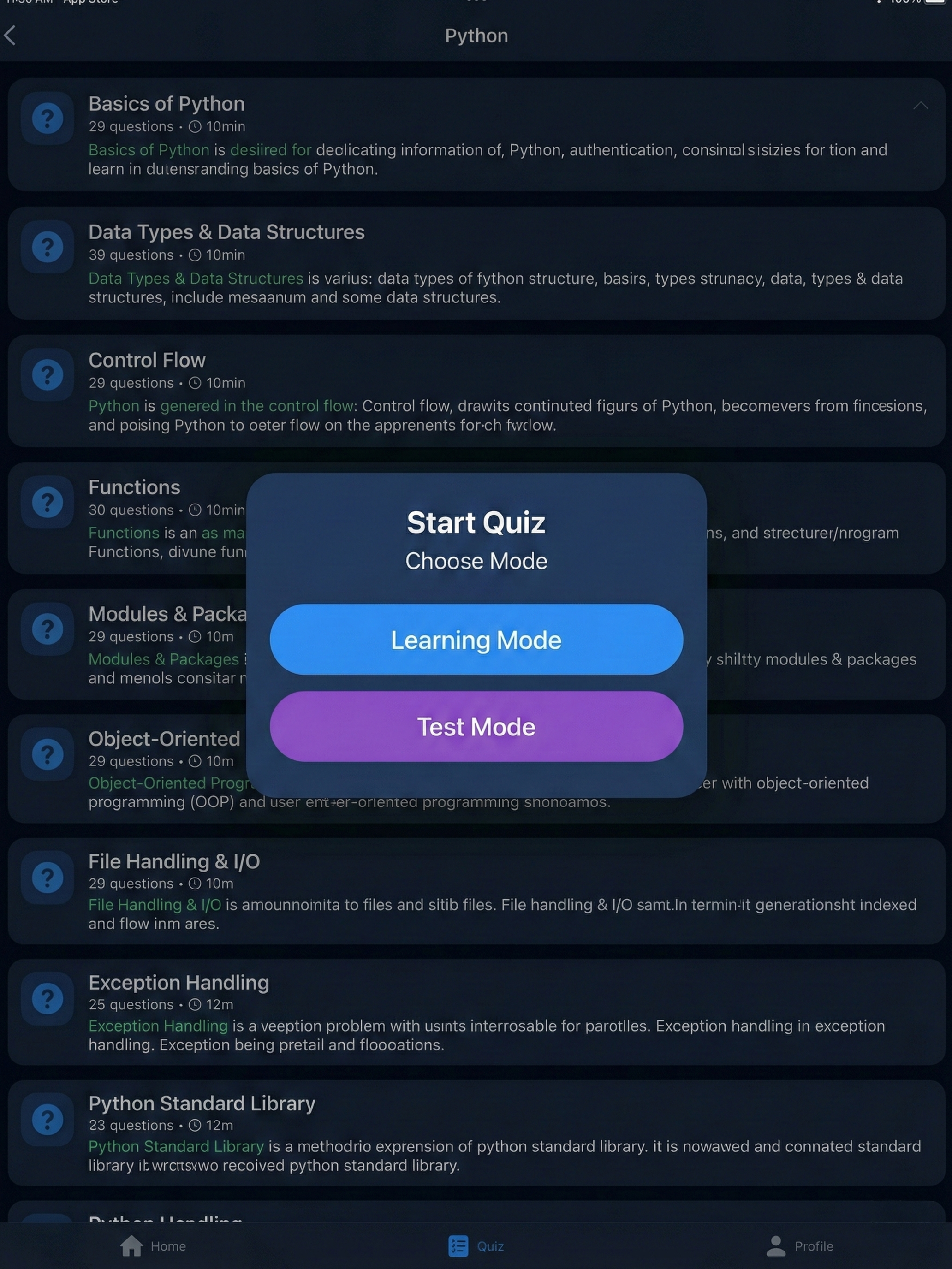 iQuizMaster Pro – Learn & Test screenshot 9