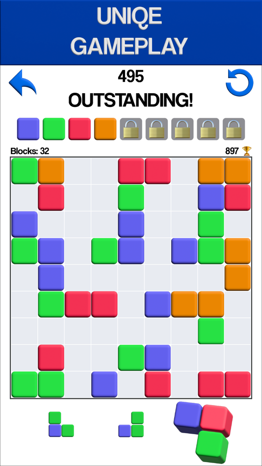 #1. Color Blocks- Block Match (iOS) 由: Faraj Ebrahimi