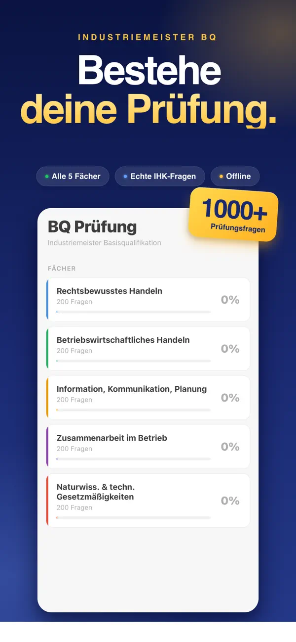 Screenshot #1 pour BQ Prüfung