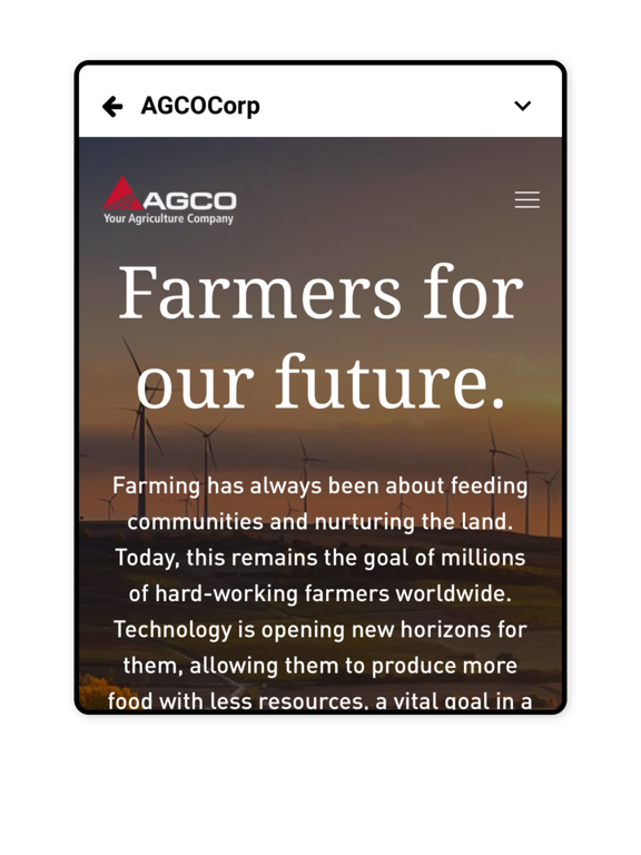 myAGCO iPad screenshot 4 - Business app