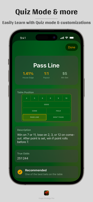 Craps Strategy Pro Screenshot 4 of 4