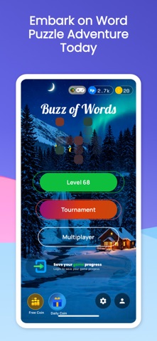 Buzz of Words: Crossword iPhone screenshot