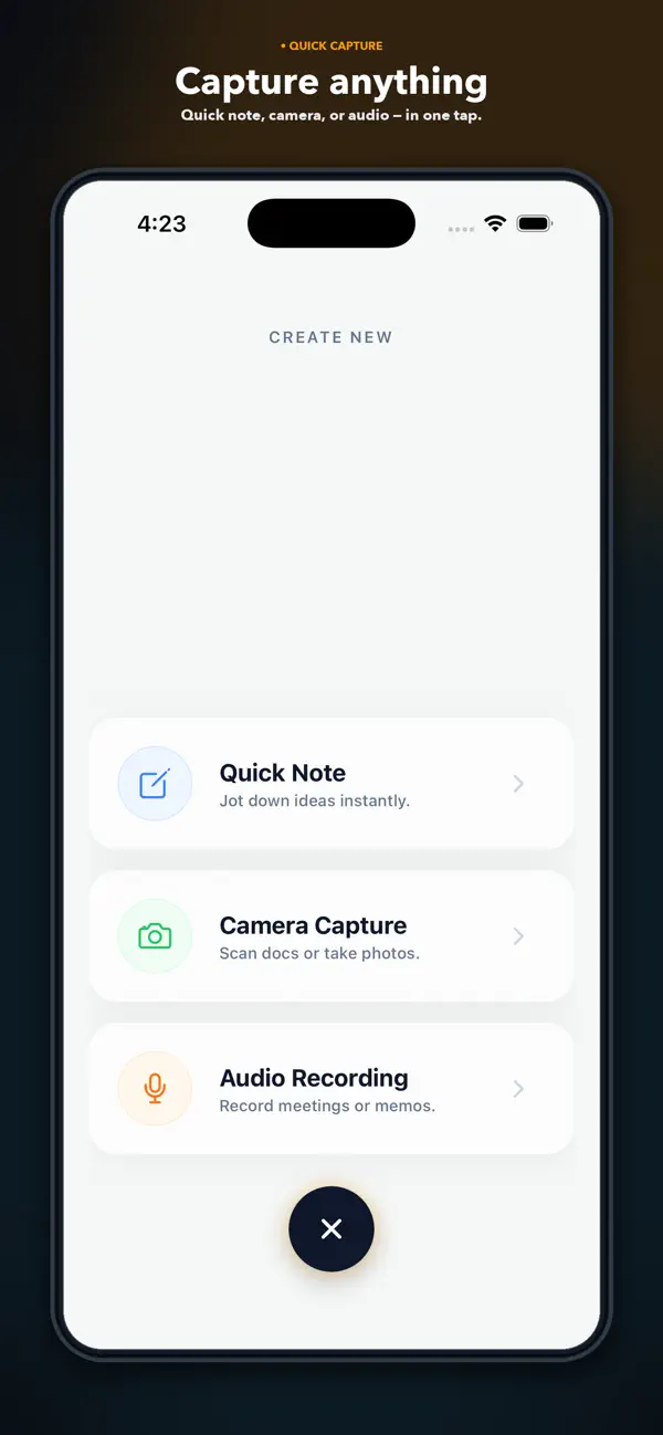 Screenshot #1 pour Clear Tangle: AI Second Brain