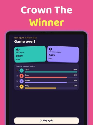 Quiz Your Friends - Party Game iPad screenshot