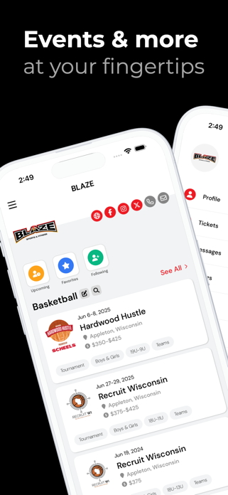 Blaze Events Screenshot 1 of 2