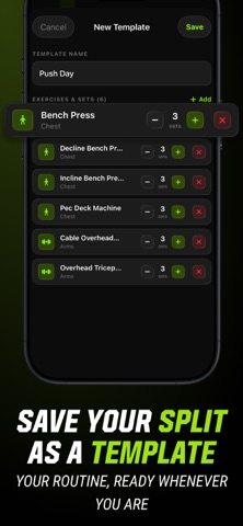 Irongrind: Gym Workout Tracker iPhone screenshot