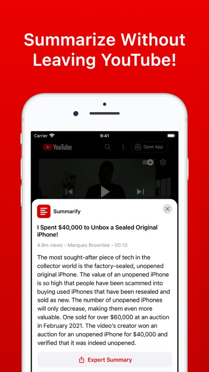 Summarify: AI For YouTube
