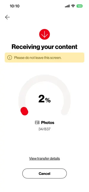 Verizon Content Transfer screenshot 4