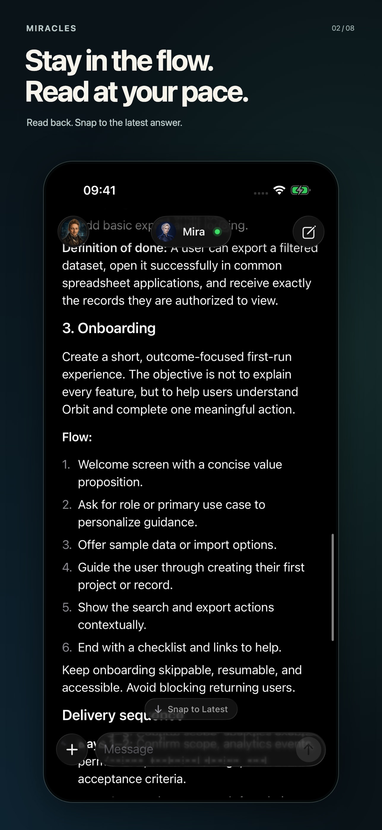 Screenshot 2 of Miracles – Talk to your Agents