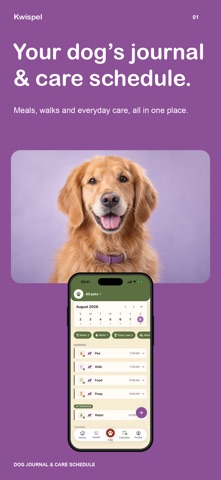 Kwispel: Dog Log & Tracker Screenshot 1 of 6