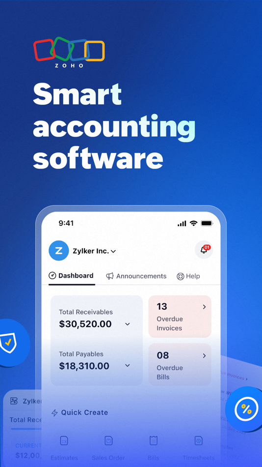 #1. Accounting App - Zoho Books (iOS) By: Zoho Corporation