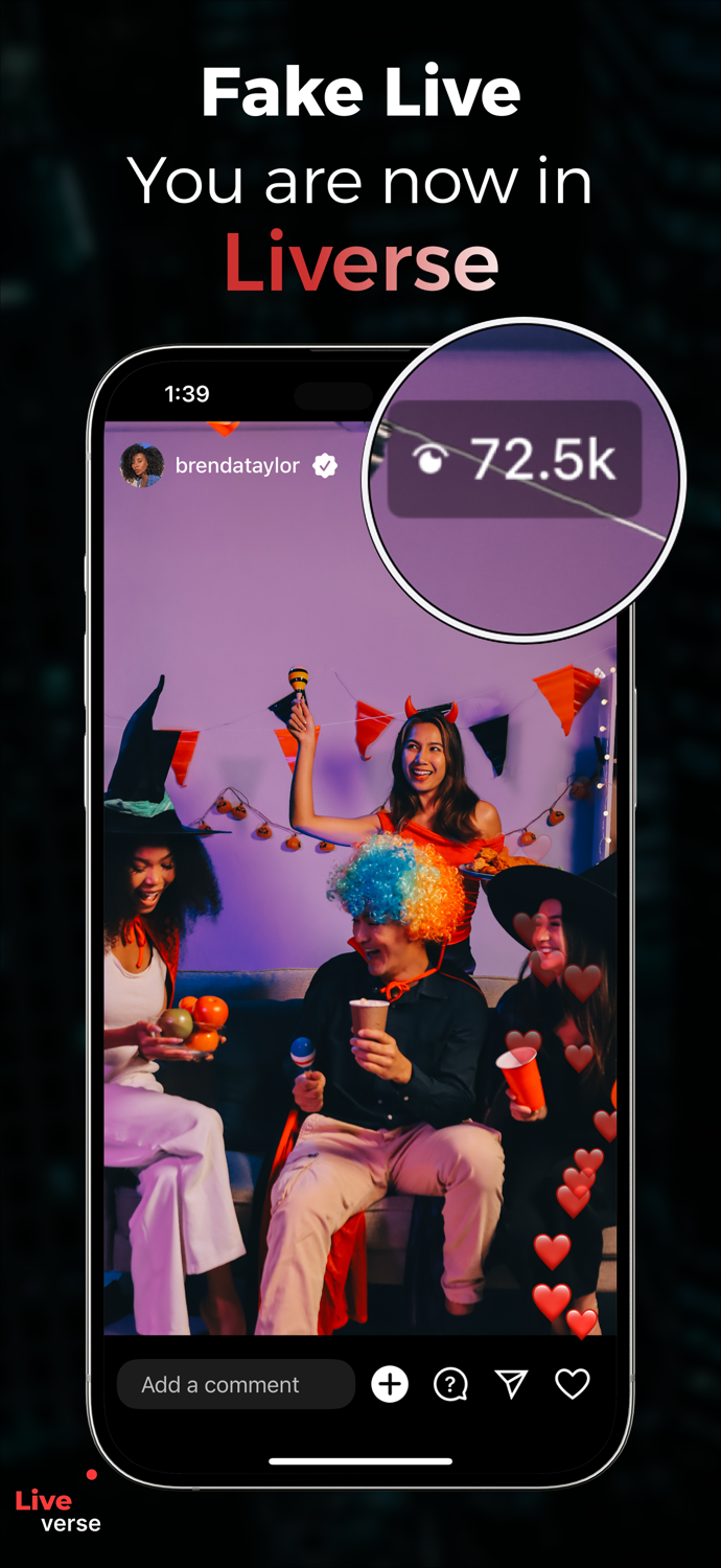 Liverse - AI Fake Live Stream