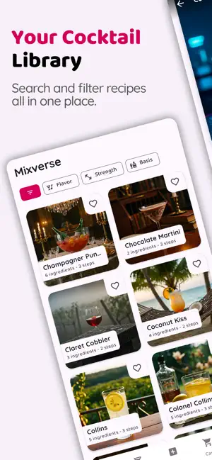 Mixverse: Cocktail Recipes screenshot 1