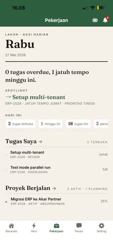 Akar Workspace screenshot