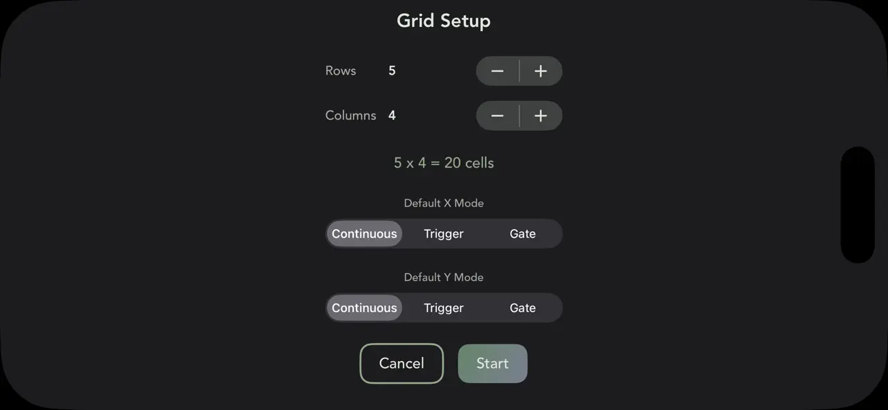 Screenshot #3 pour Edgy MIDI/OSC/CV Controller