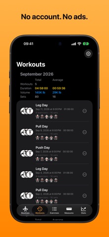 Klemy: Gym Workout Tracker Screenshot 2 of 8