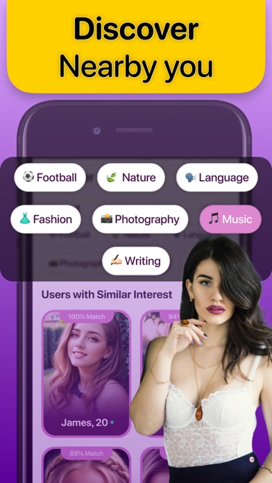 Latina Dating Hookup Chat App Screenshot