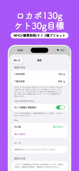 糖分トラッカー screenshot 2