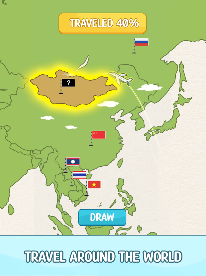 Flag Painting Puzzle Game