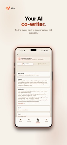 KitsKit: AI Content Planner iPhone screenshot
