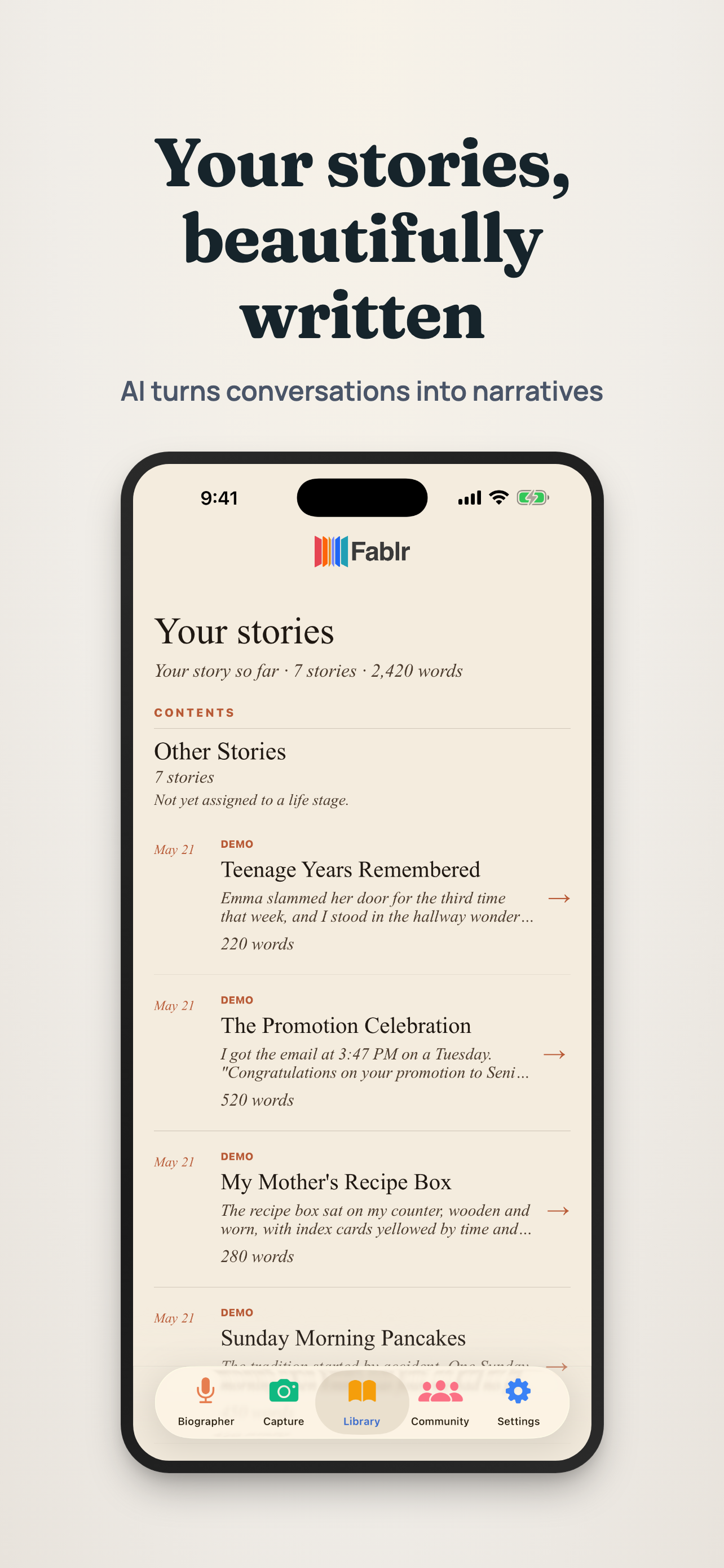 Fablr screenshot 2