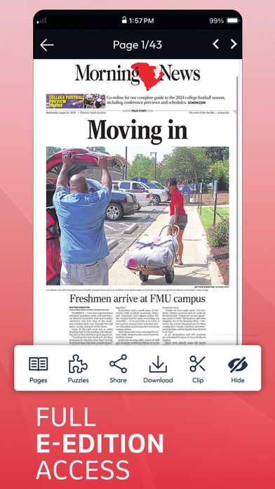 SCNow Florence Morning News Screenshot