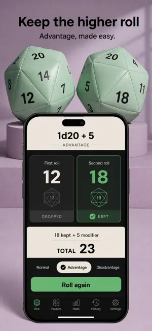 RPG Dice Roller: d20 Tabletop screenshot 4
