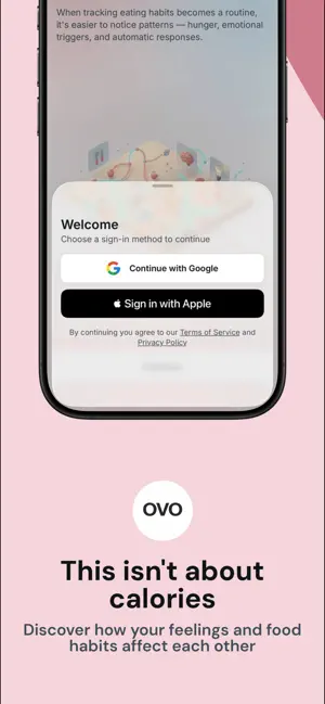OVO - Mindful Food Diary screenshot 1