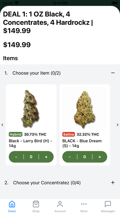 Smokeland Cannabis Delivery Screenshot