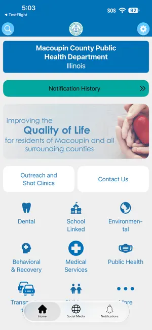 Macoupin County Public Health screenshot 1