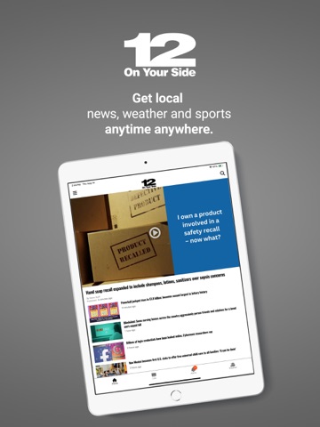 12OnYourSide iPad screenshot