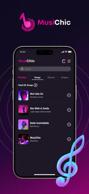 MusiChic-Offline Music Player screenshot 1