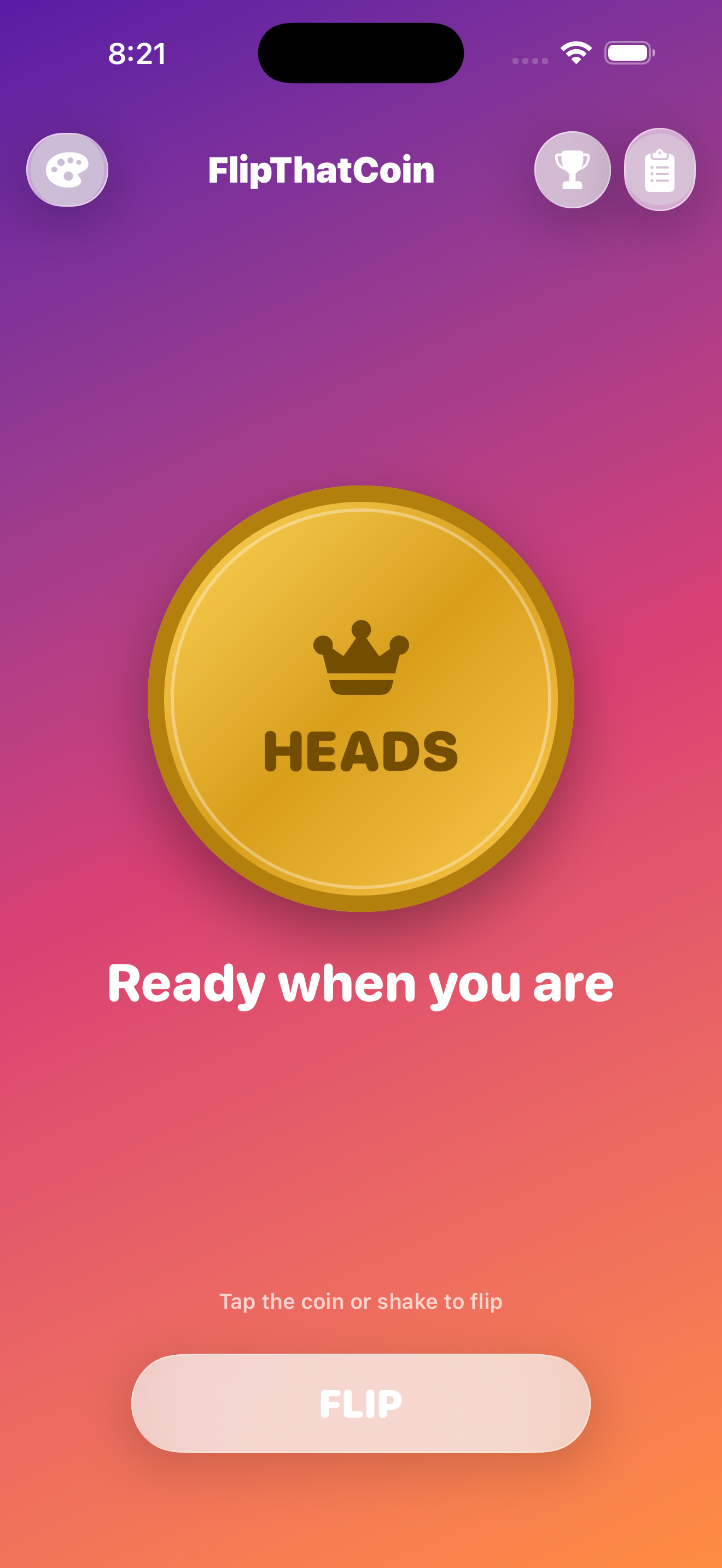 FlipThatCoin: Coin Flip screenshot 3